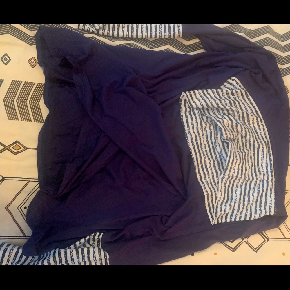 Purple long sleeve top